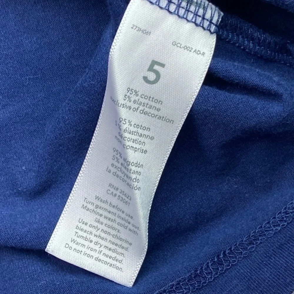 Carters Girls Cap Sleeve Top Size 5 Dark Blue